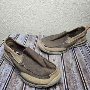 Skechers Men's superior Milford slip on loafers sneakers in light brown size 9.5